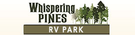 Ad for Whispering Pines RV Park