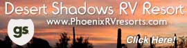 Ad for Desert Shadows RV Resort