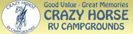 Ad for Crazy Horse RV Campgrounds