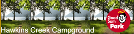 Ad for Hawkins Creek Campground