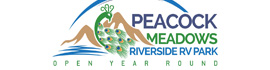 Ad for Peacock Meadows Riverside RV Park