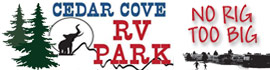Ad for Cedar Cove RV Park