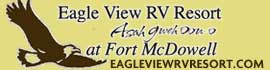 Ad for Eagle View RV Resort Asah Gweh Oou-o At Fort McDowell