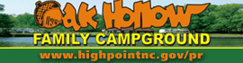 Ad for Oak Hollow Family Campground