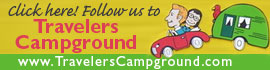 Ad for Travelers Campground