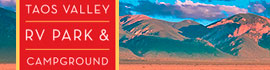 Ad for Taos Valley RV Park