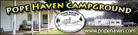 Ad for Pope Haven Campground