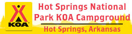 Ad for Hot Springs National Park KOA