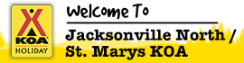 Ad for Jacksonville North / St Marys KOA