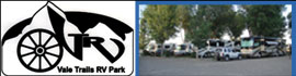 Ad for Vale Trails RV Park