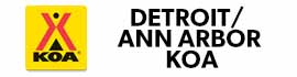 Ad for Detroit / Ann Arbor KOA