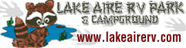 Ad for Lake Aire RV Park & Campground