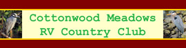 Ad for Cottonwood Meadows RV Country Club