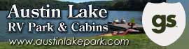 Ad for Austin Lake RV Park & Cabins