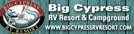 Ad for Big Cypress RV Resort