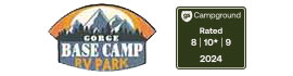 Ad for Gorge Base Camp RV Park