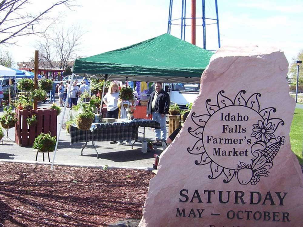 Farmers Market at SNAKE RIVER RV PARK AND CAMPGROUND