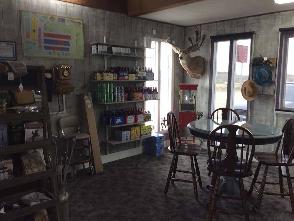 Inside of the general store at WESTERN HILLS CAMPGROUND
