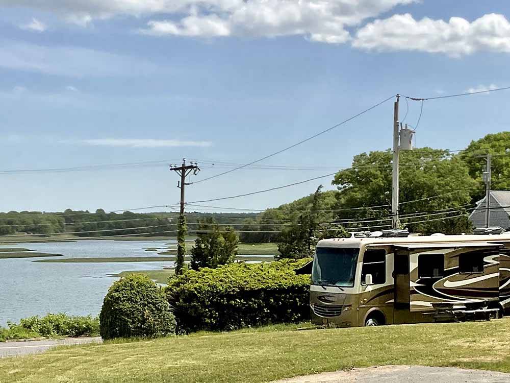 RV sites overlooking the water at CAPE ANN CAMP SITE