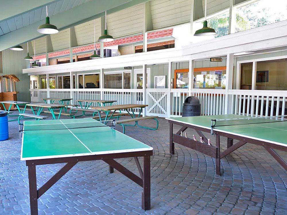 Ping pong tables and picnic tables at ENCORE ROYAL COACHMAN