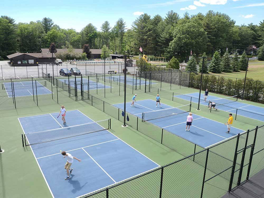 Tennis courts at LAKE GEORGE RV PARK
