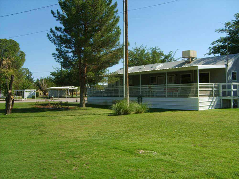 One of the manufactured homes at SUNNY ACRES RV PARK