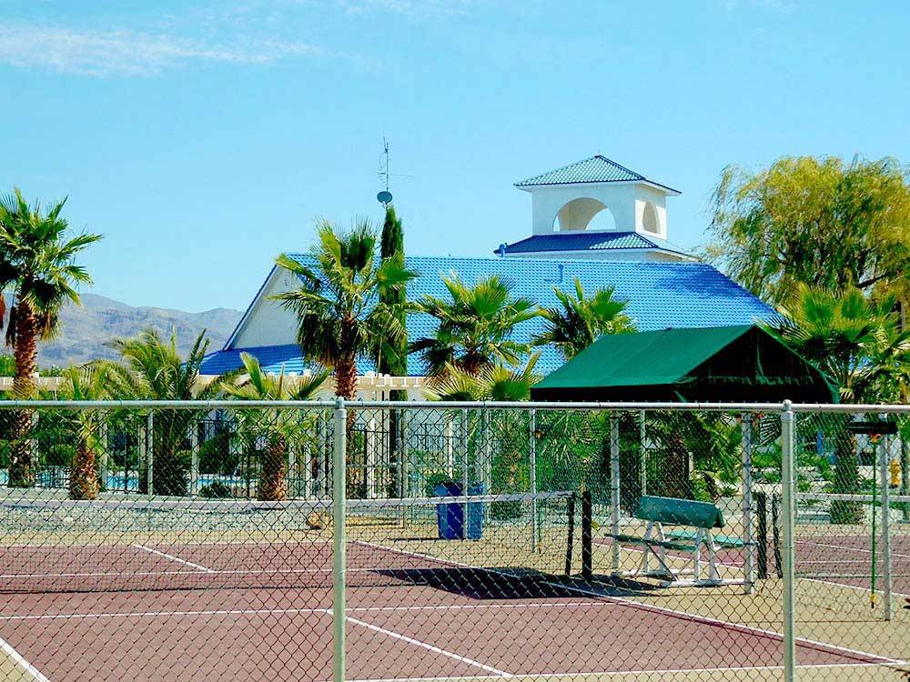 Tennis courts at WINE RIDGE RV RESORT & COTTAGES