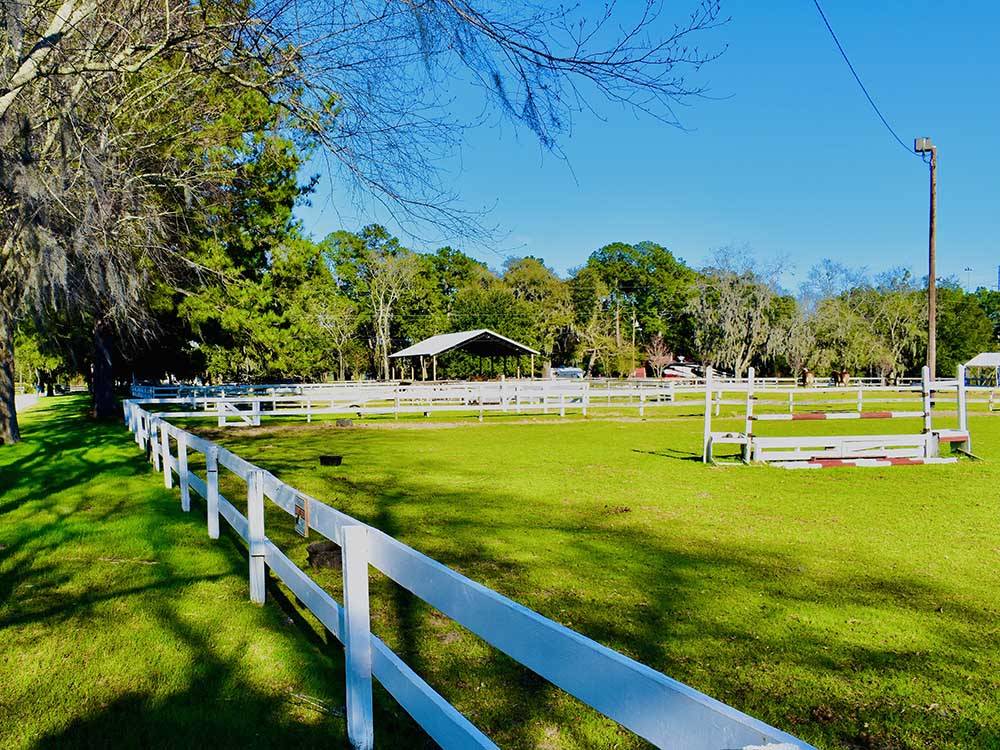 A view of the Equestrian Center at RED GATE FARMS - RV RESORT