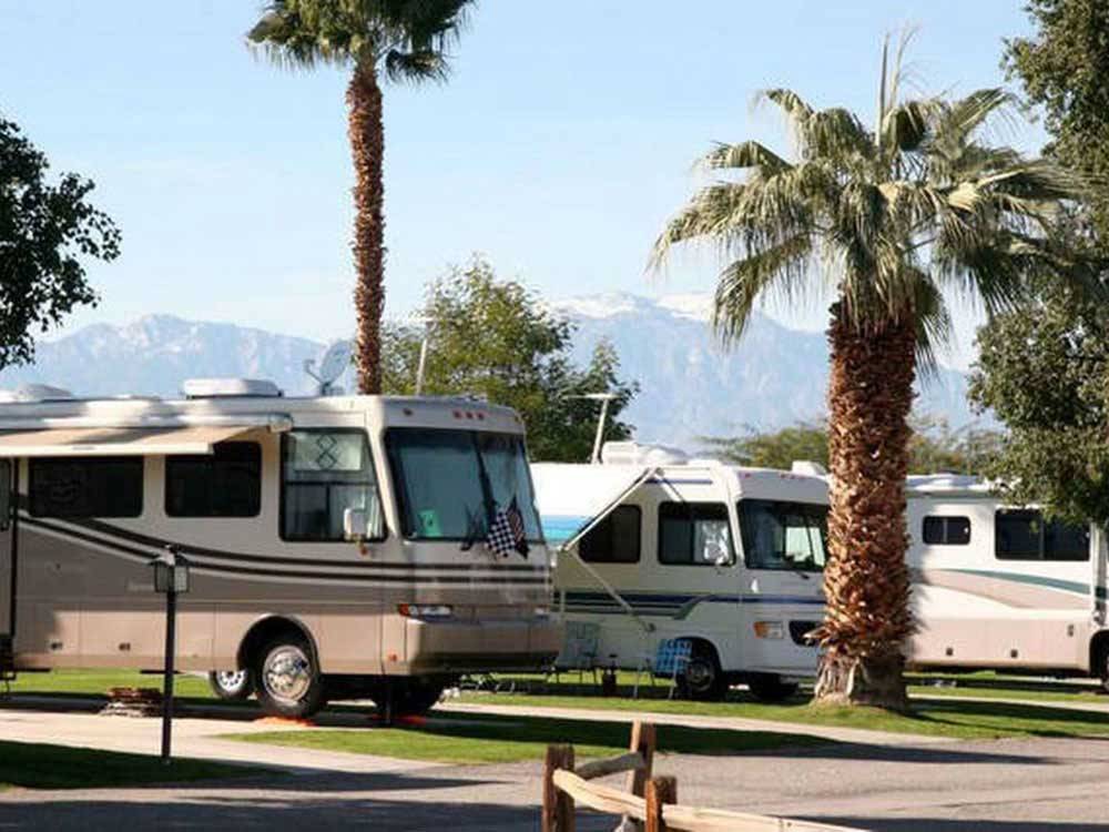 RVs camping  at INDIAN WATERS RV RESORT & COTTAGES