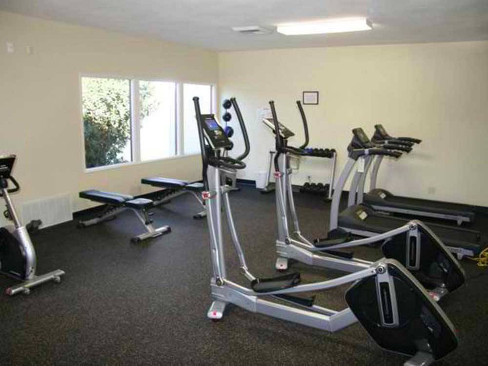 Exercise room at INDIAN WATERS RV RESORT & COTTAGES