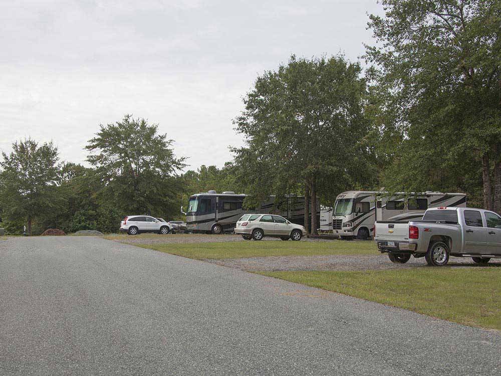 Another row of RV sites at SCENIC MOUNTAIN RV PARK & CAMPGROUND