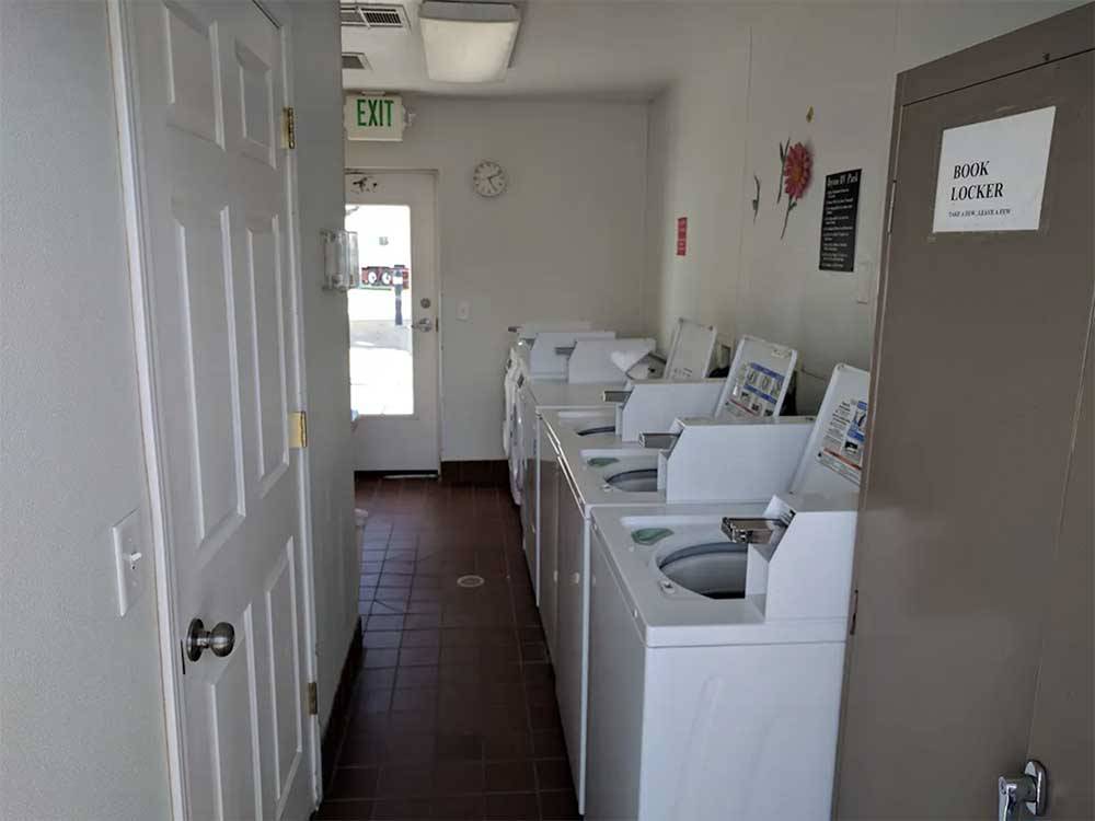 Room with washers and dryers at DAYTON RV PARK