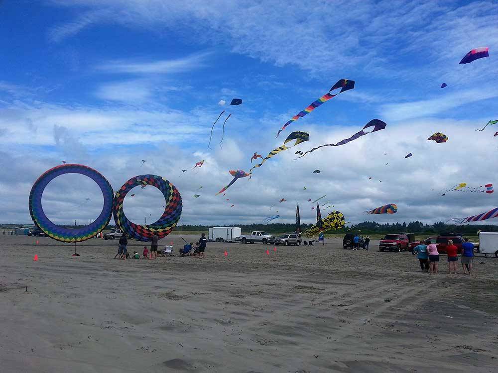 People flying kites at KENANNA RV RESORT BY RJOURNEY