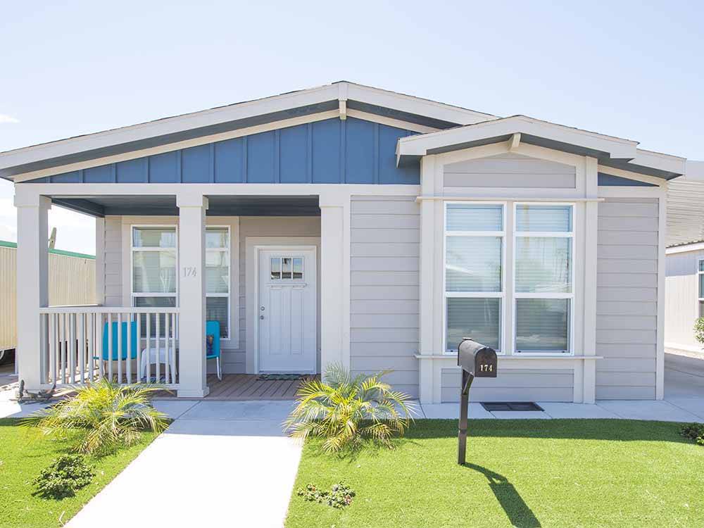 One of the new manufactured homes at PALM GARDENS MHC & RV PARK