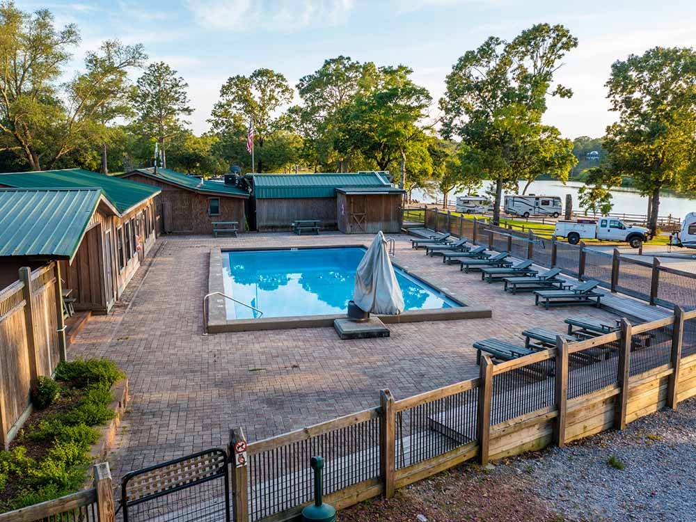 The swimming pool area at TWIN LAKES CAMP RESORT