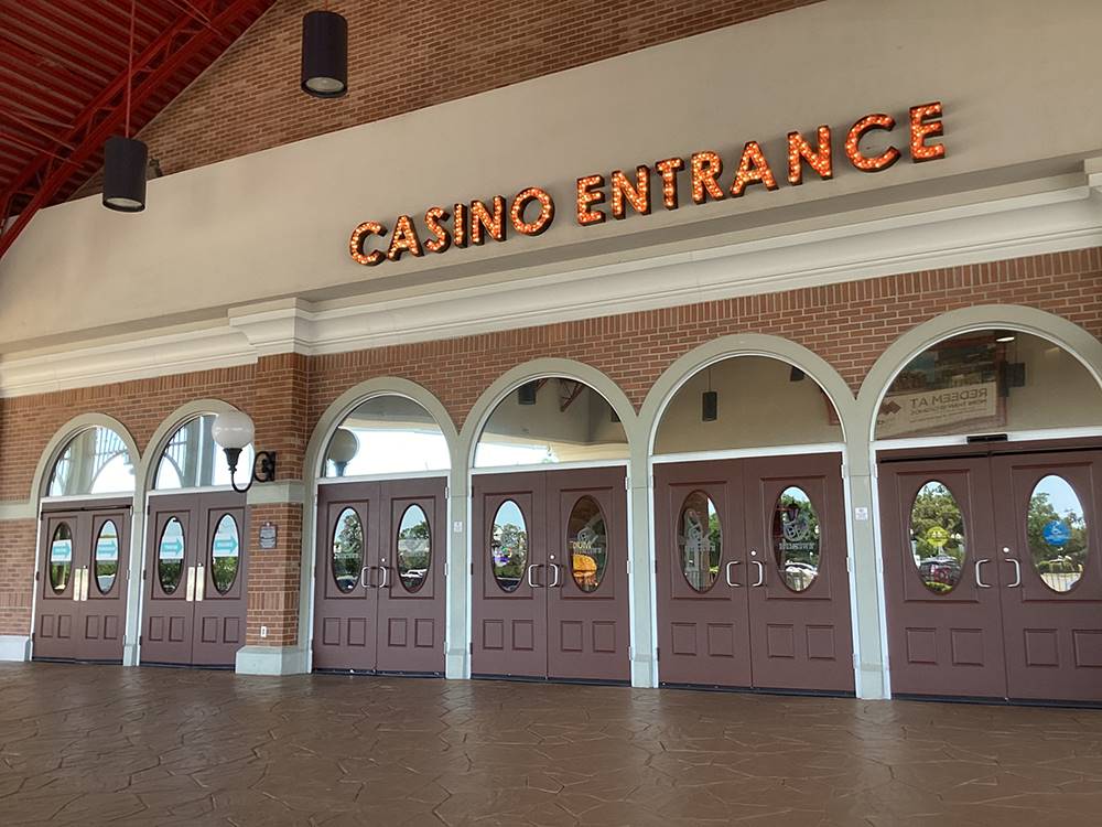 Casino entrance with several doors at Boomtown at BOOMTOWN CASINO RV PARK