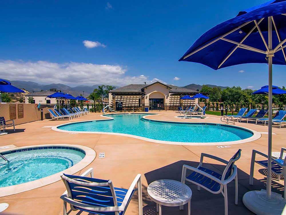 Pool area at PALA CASINO RV RESORT