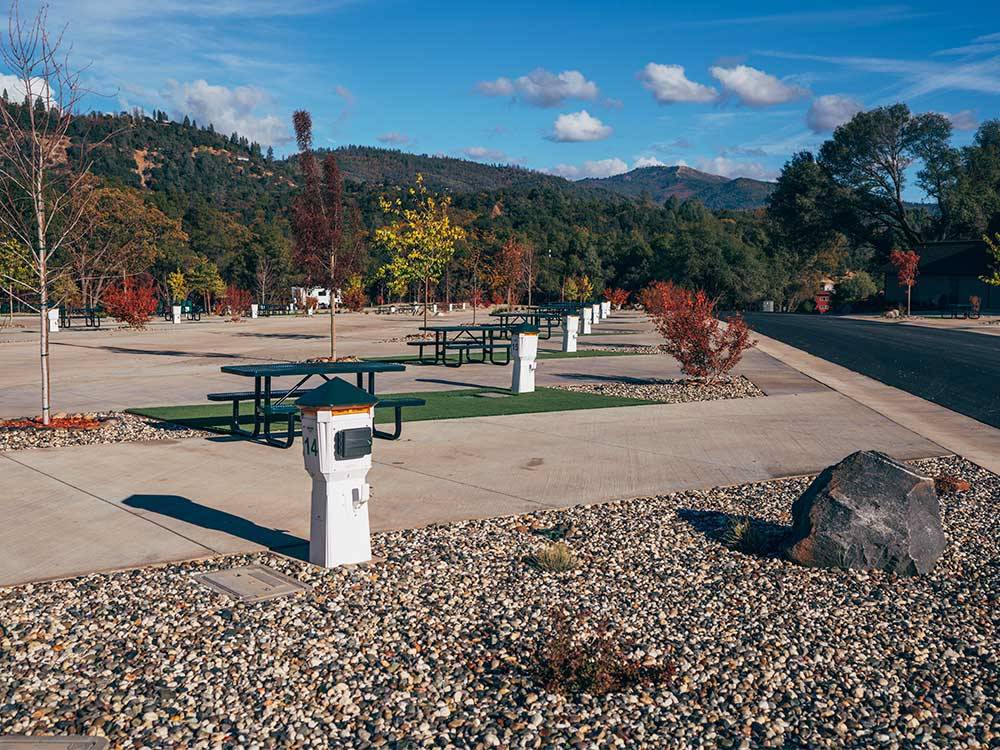 Campground showing available sites at THE RV PARK AT BLACK OAK CASINO RESORT