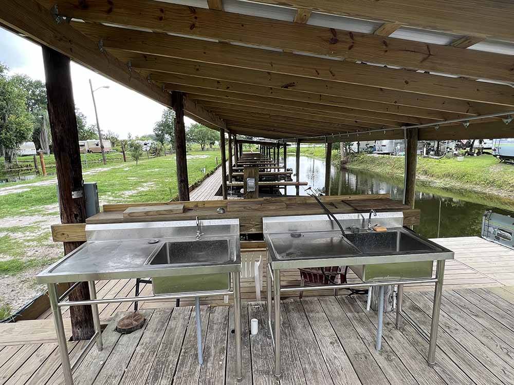 Another view of the fish cleaning station at SPORTSMAN'S COVE RESORT