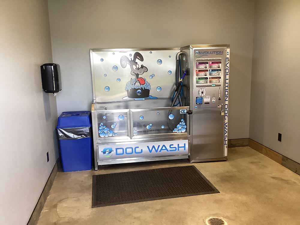 The pet washing station at WANDERLUST CROSSINGS RV PARK