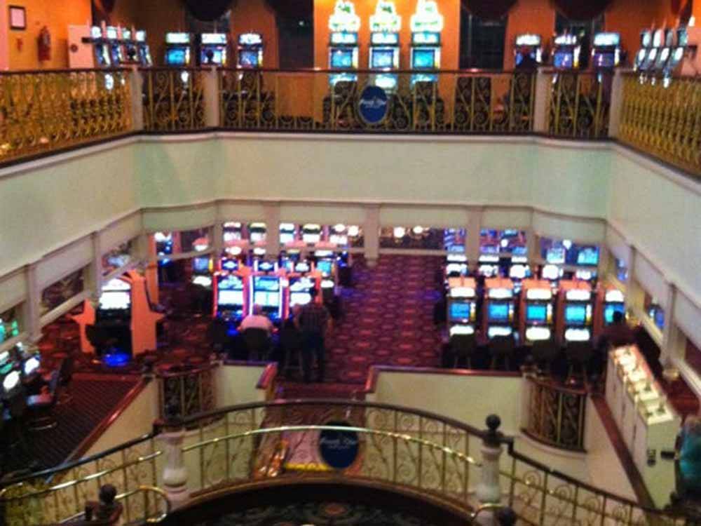 A view from the second floor of the casino at RISING STAR CASINO RESORT & RV PARK