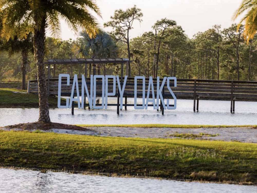 Prominent Canopy Oaks sign at RESORT AT CANOPY OAKS