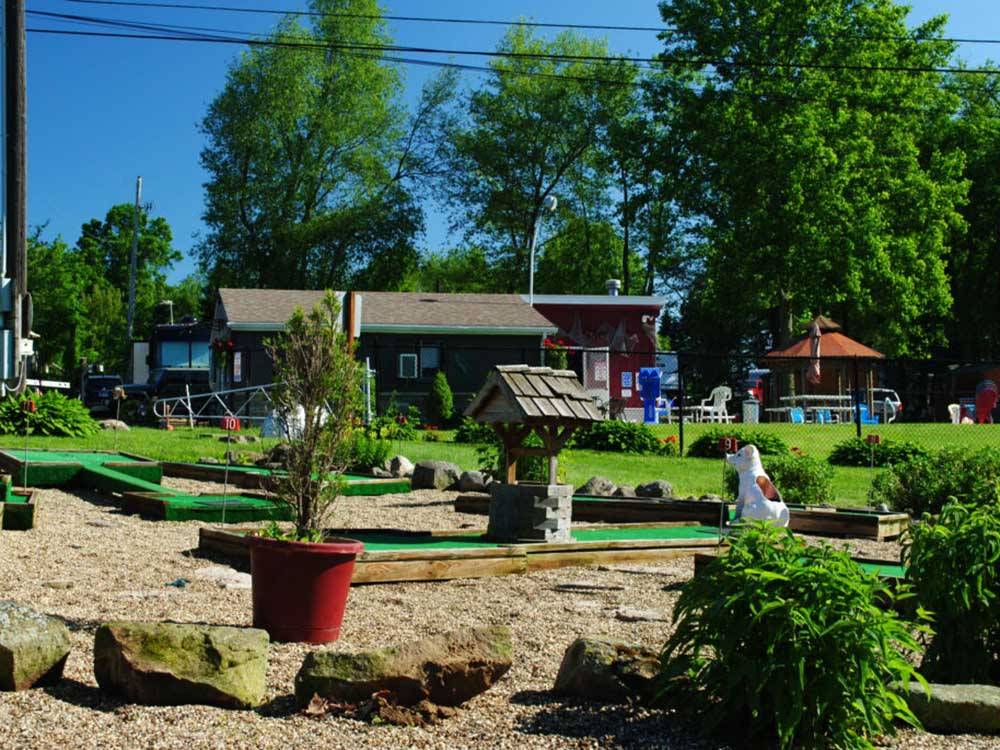 The miniature golf course at COUNTRYSIDE CAMPGROUND
