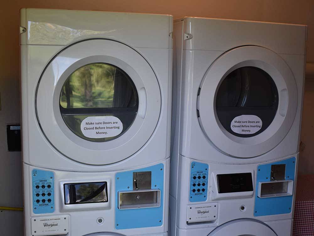 Washer and dryer combos at COUNTRY LANE CAMPGROUND & RV PARK