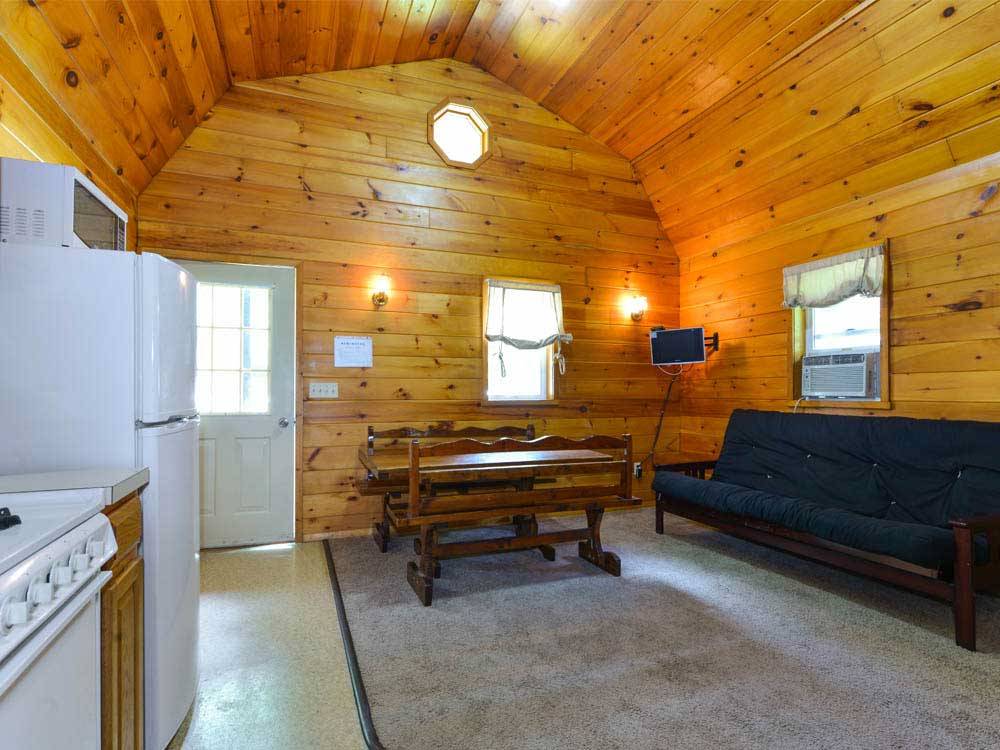 Inside cabin at THOUSAND TRAILS RONDOUT VALLEY
