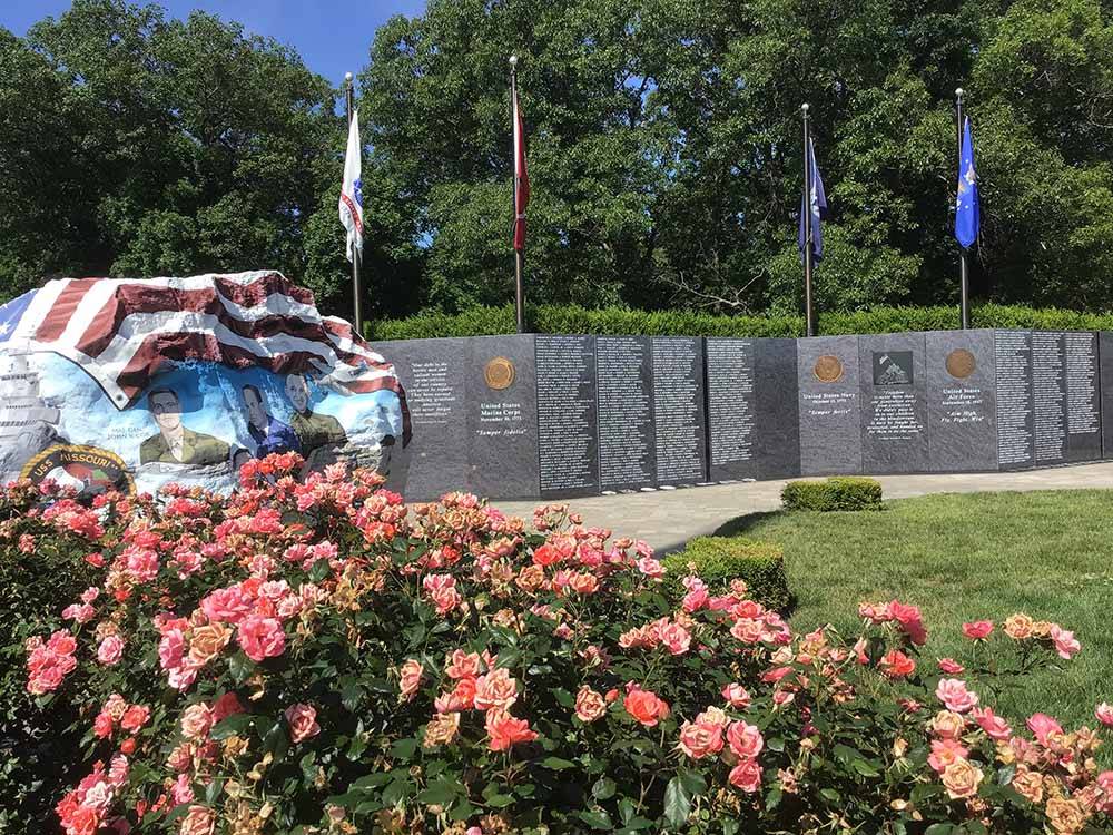 The Cape Girardeau Freedom Rock Veterans Memorial nearby at THE LANDING POINT RV PARK