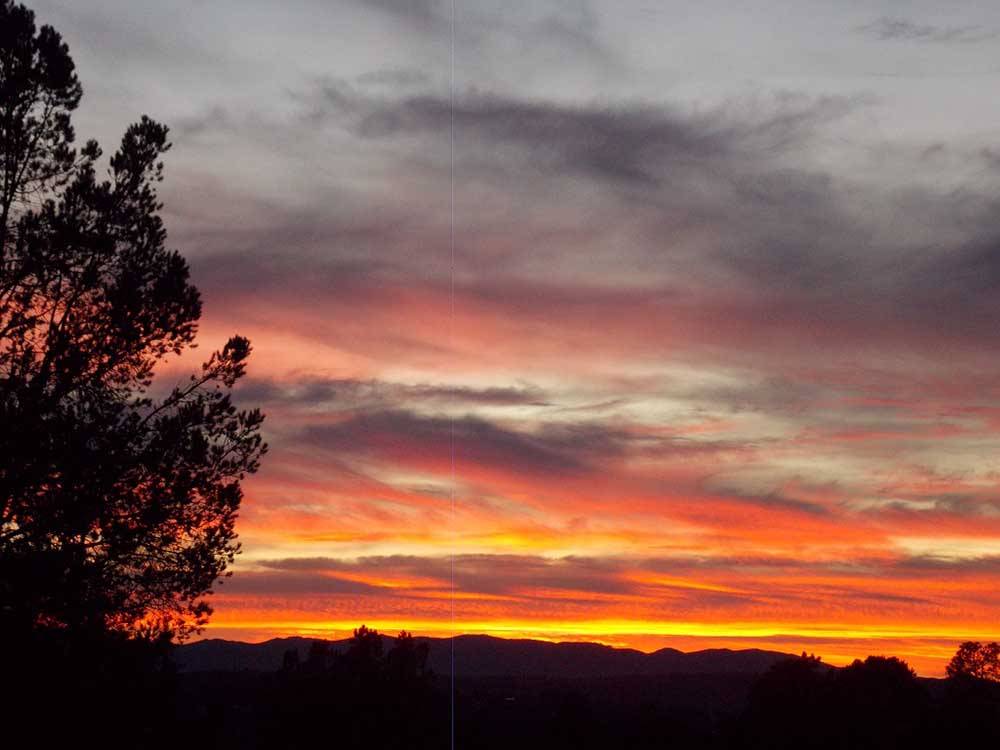 A beautiful sunset view at PAYSON CAMPGROUND AND RV RESORT