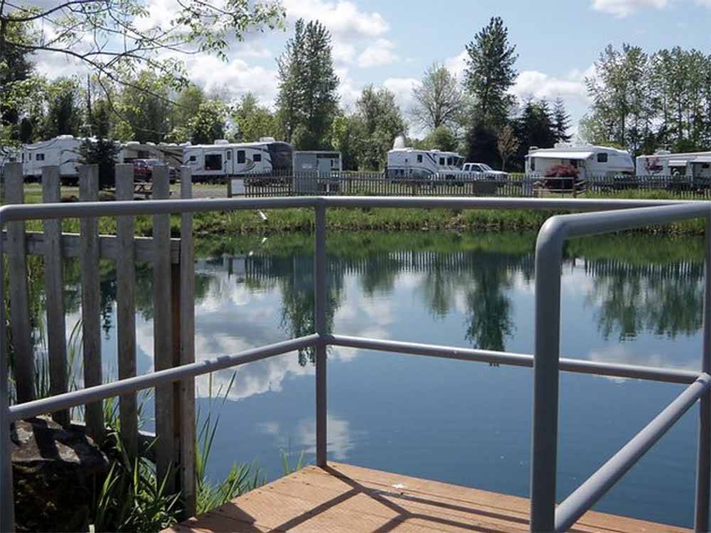 Overlooking the lake at SILVER SPUR RV PARK & RESORT