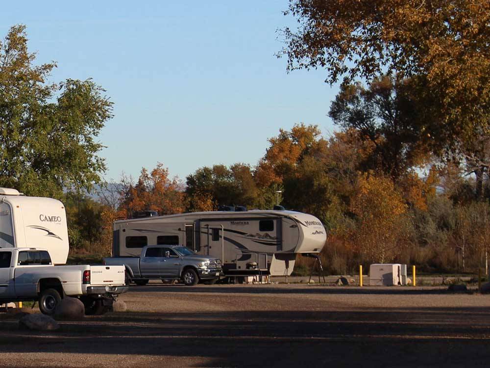 A grouping of RV sites at SKY UTE FAIRGROUNDS & RV PARK