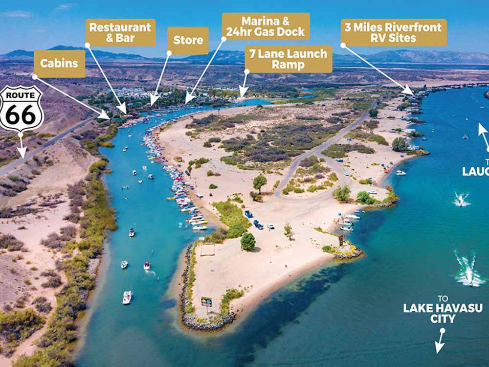 A picture of the layout at PIRATE COVE RESORT & MARINA